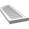 Ekena Millwork Quarter Round Top Left Surface Mount PVC Gable Vent w/ 2"W x 2"P Brickmould Sill Frame, 12"W x 34"H GVPQL12X3403SN - alternate 3